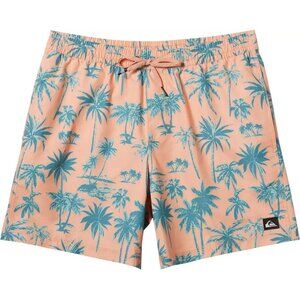 Quiksilver Men's Coastal Volley Swim Shorts Tropical Peach 15" Beach Size XL